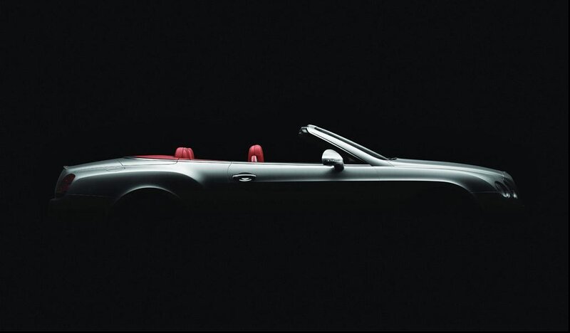 Silver Convertible Car — Black