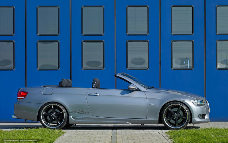 Silver Convertible Car — Blue, Calm
