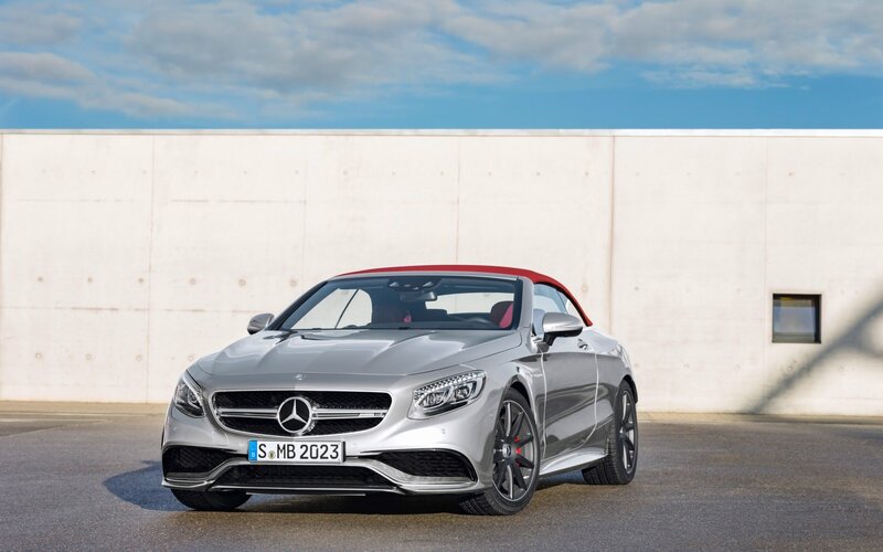 Silver Convertible Car — Calm, Afternoon, Photograph, Red Roof