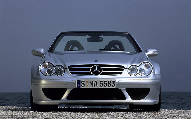 Silver Convertible Car — Calm, Photograph, Sea