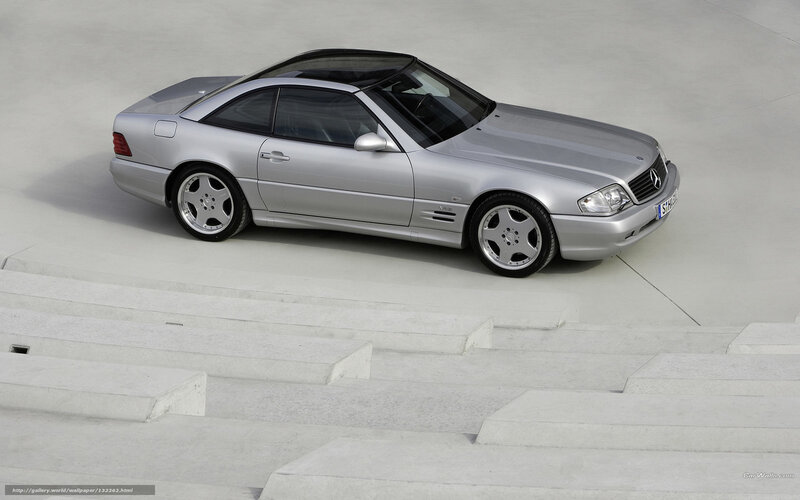 Silver Convertible Car — Calm, Photograph, Steps