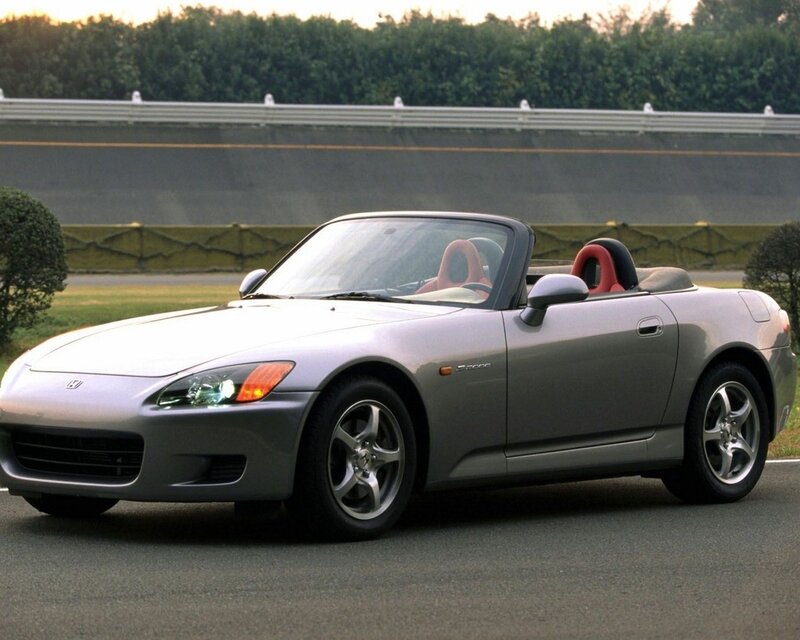 Silver Convertible Car — Calm, Sunset, Photograph
