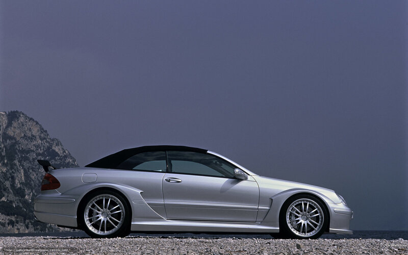 Silver Convertible Car — Dramatic, Afternoon, Photograph, Mountain