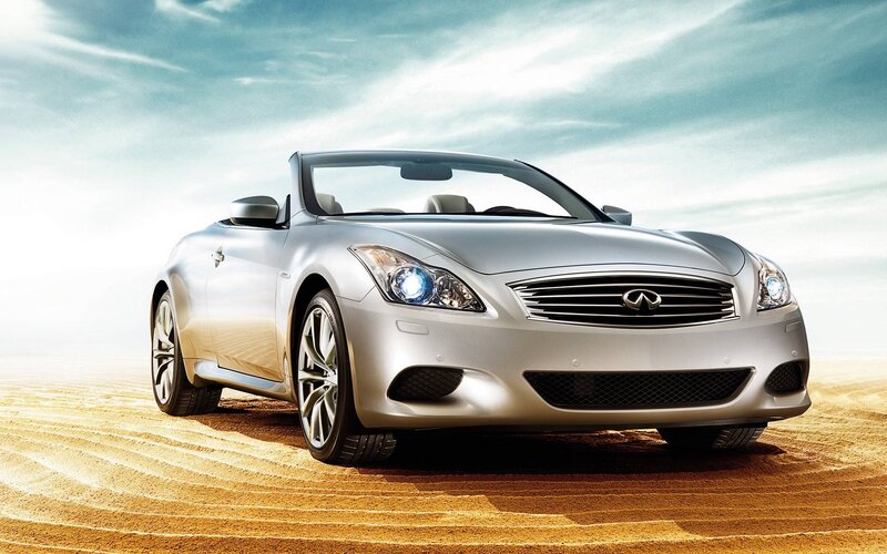 Silver Convertible Car — Dramatic, Afternoon, Photograph, Sand Dunes