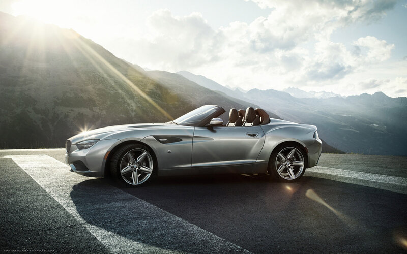 Silver Convertible Car — Dramatic, Afternoon, Photograph