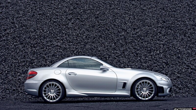 Silver Convertible Car — Dramatic, Photograph, Gravel Wall