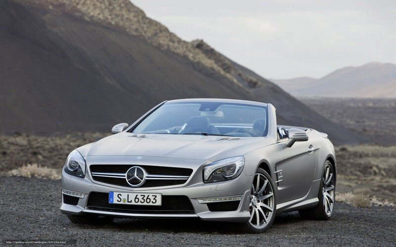 Silver Convertible Car — Dramatic, Photograph, Mountain, Road