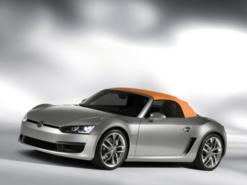 Silver Convertible Car — Dramatic, Photograph, Orange Roof, Studio Lighting, Black