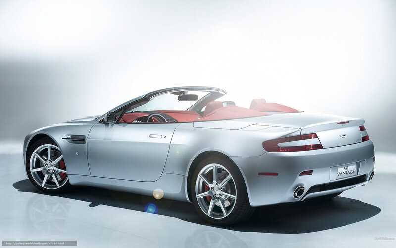 Silver Convertible Car — Dramatic, Photograph, Red Interior