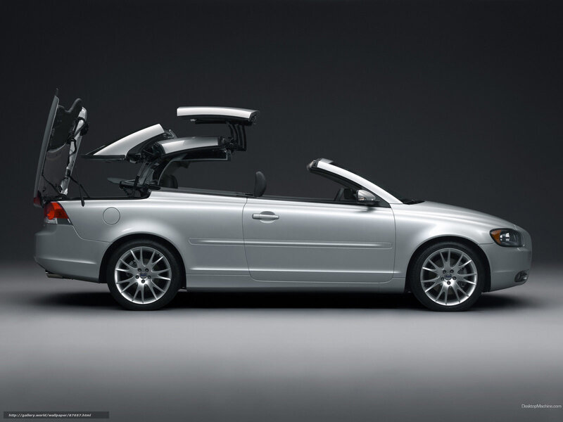 Silver Convertible Car — Dramatic, Photograph, Roof Mechanism