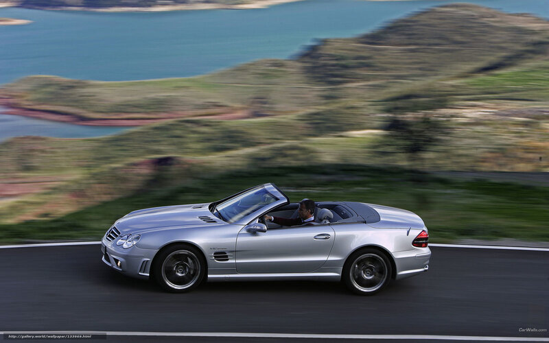 Silver Convertible Car — Dynamic, Afternoon, Photograph, Driver, Road, Hills