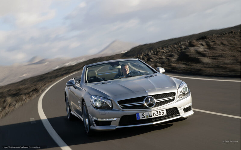 Silver Convertible Car — Dynamic, Afternoon, Photograph, Driver, Road, Mountain