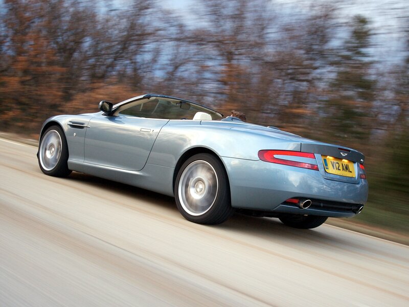 Silver Convertible Car — Dynamic, Autumn, Photograph