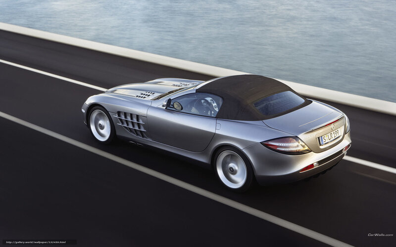 Silver Convertible Car — Dynamic, Photograph, Road