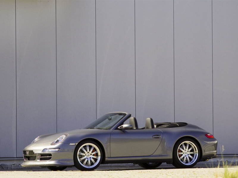 Silver Convertible Car — Gray, Calm, Afternoon, Photograph, Wall