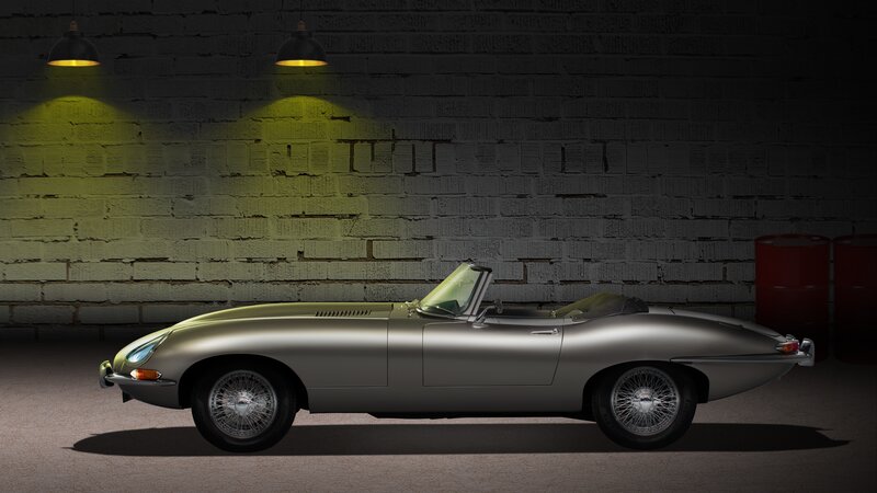 Silver Convertible Car — Gray, Dramatic, 3d Render