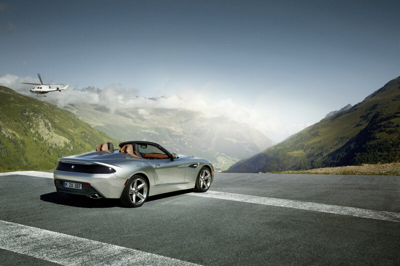 Silver Convertible Car — Gray, Dramatic, Afternoon, Photograph
