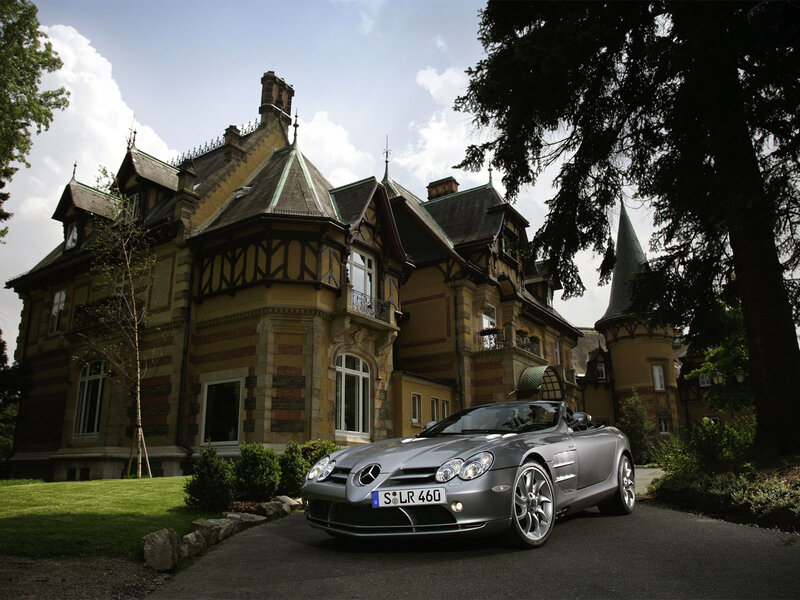 Silver Convertible Car — Gray, Dramatic, Afternoon