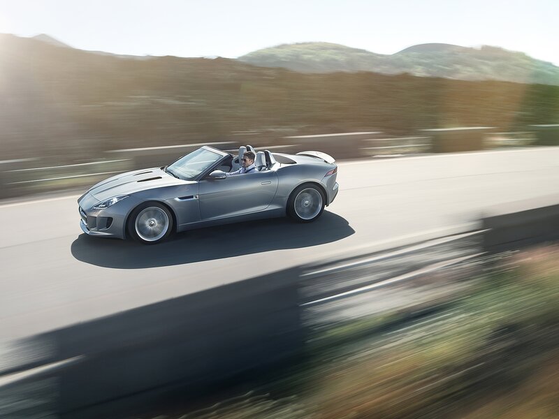 Silver Convertible Car — Gray, Dynamic, Afternoon, Photograph, Driver, Road