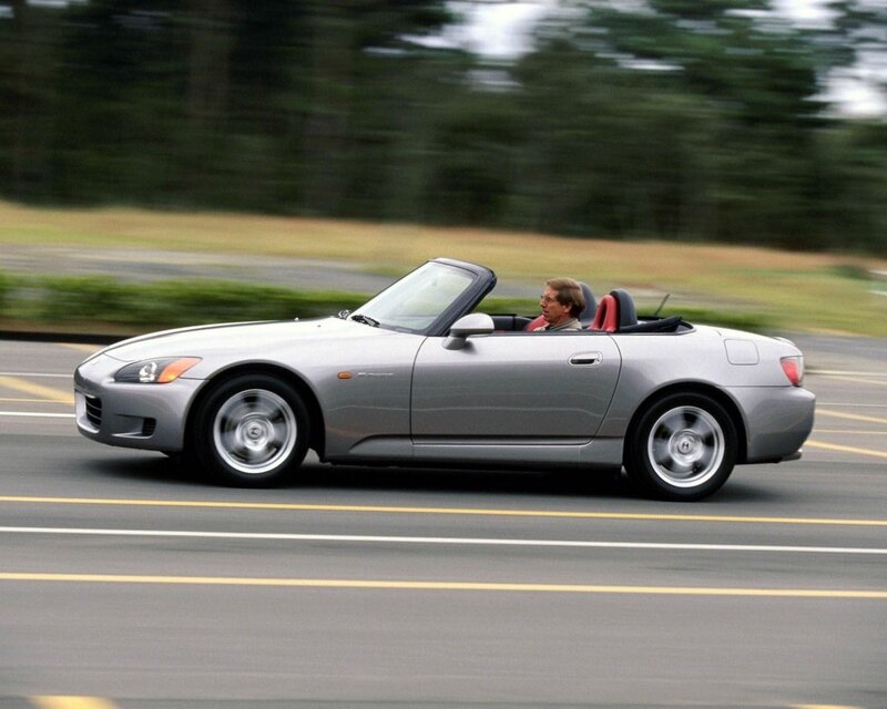Silver Convertible Car — Gray, Dynamic, Afternoon, Photograph, Man, Road