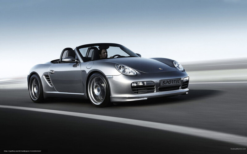 Silver Convertible Car — Gray, Dynamic, Photograph