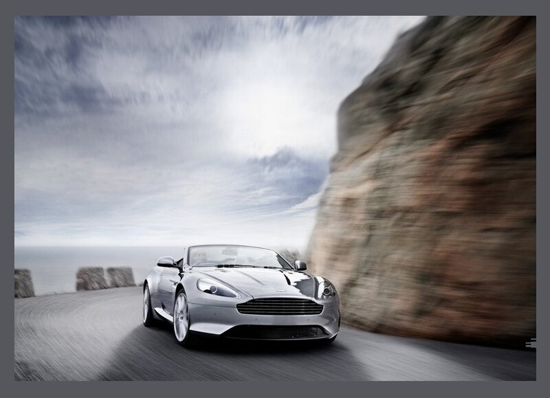 Silver Convertible Car — Gray, Dynamic