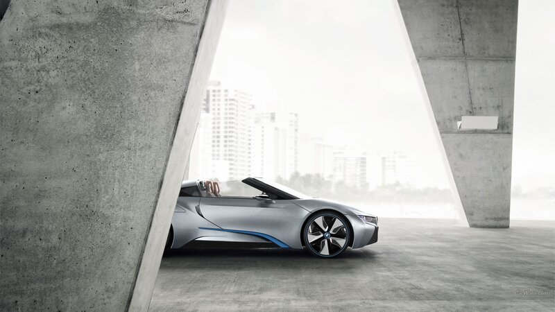 Silver Convertible Car — Gray, Modern