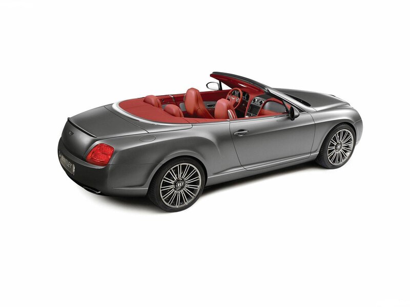Silver Convertible Car — Gray, Neutral, Photograph, Red Interior, Convertible Top, Alloy Wheels