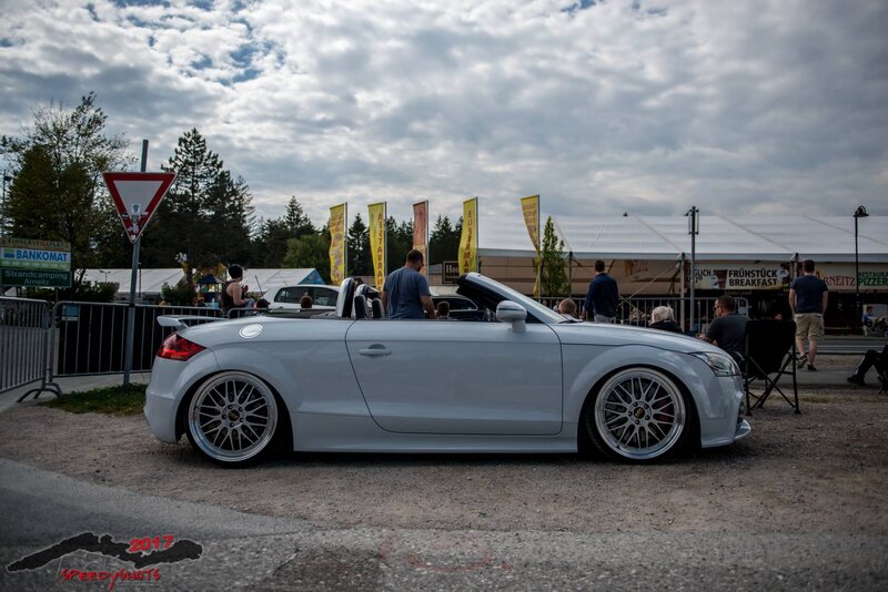 Silver Convertible Car — Gray, Outdoor