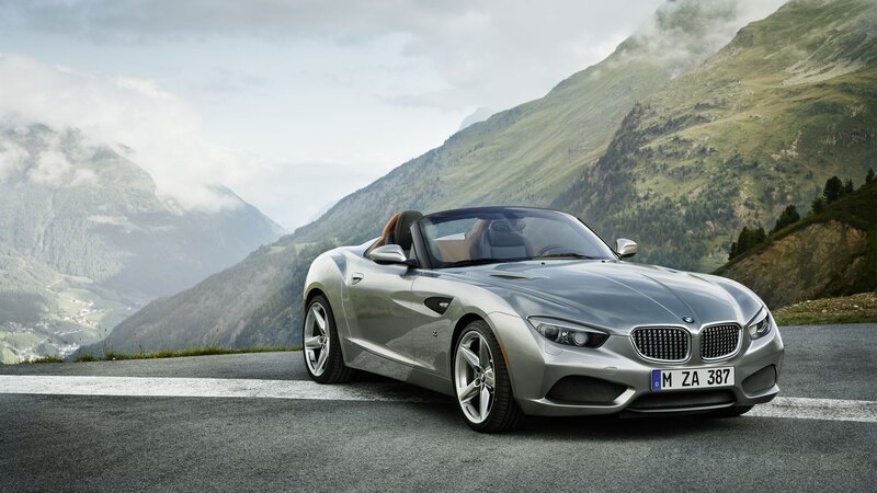 Silver Convertible Car — Gray, Serene, Afternoon, Photograph, Mountain, Road, Valley
