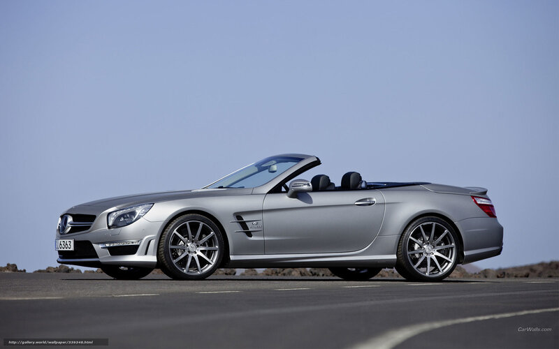 Silver Convertible Car — Gray, Serene, Afternoon, Photograph, Road, Sky