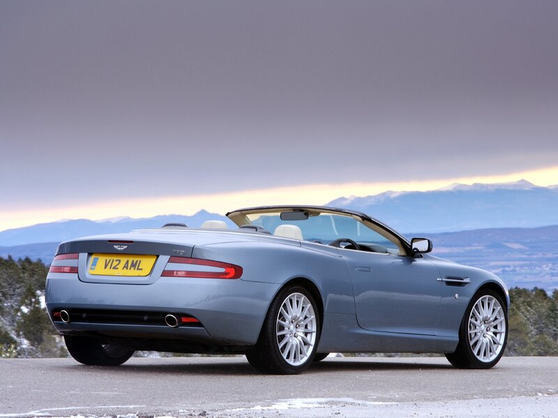 Silver Convertible Car — Gray, Serene, Sunset, Photograph, Mountains