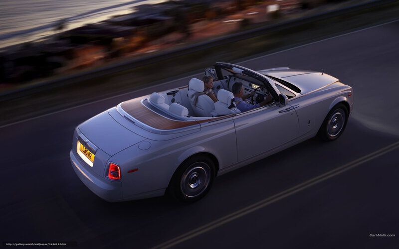 Silver Convertible Car — Luxurious, Sunset