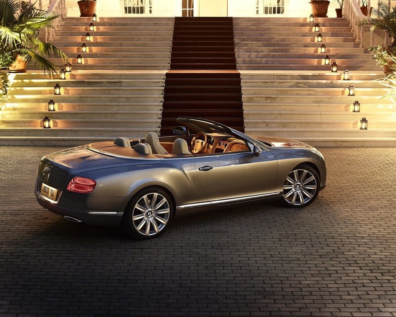 Silver Convertible Car — Luxurious