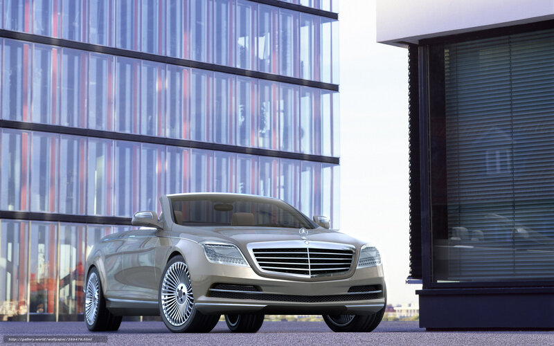 Silver Convertible Car — Modern, Afternoon, 3d Render, Building