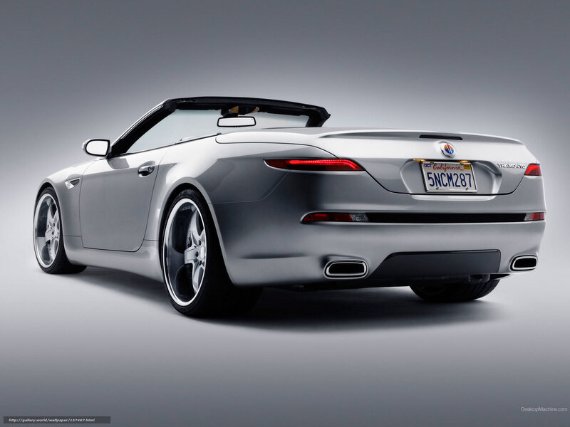 Silver Convertible Car — Neutral, Photograph, California License Plate
