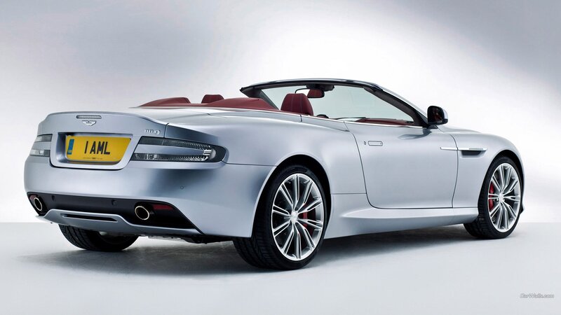 Silver Convertible Car — Neutral, Photograph, Red Interior