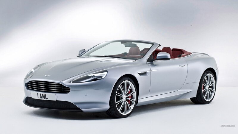 Silver Convertible Car — Neutral, Photograph, Red Seats, License Plate, Wheels