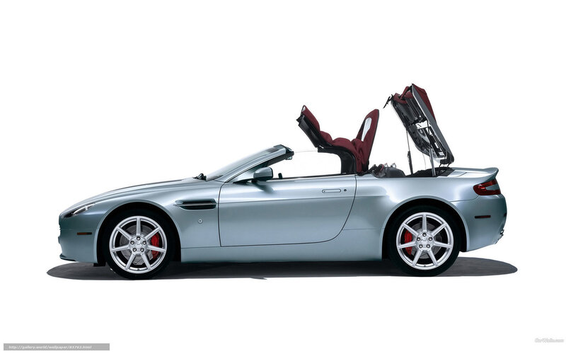 Silver Convertible Car — Neutral, Photograph, Red Seats