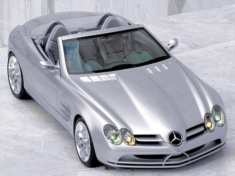 Silver Convertible Car — Neutral, Photograph