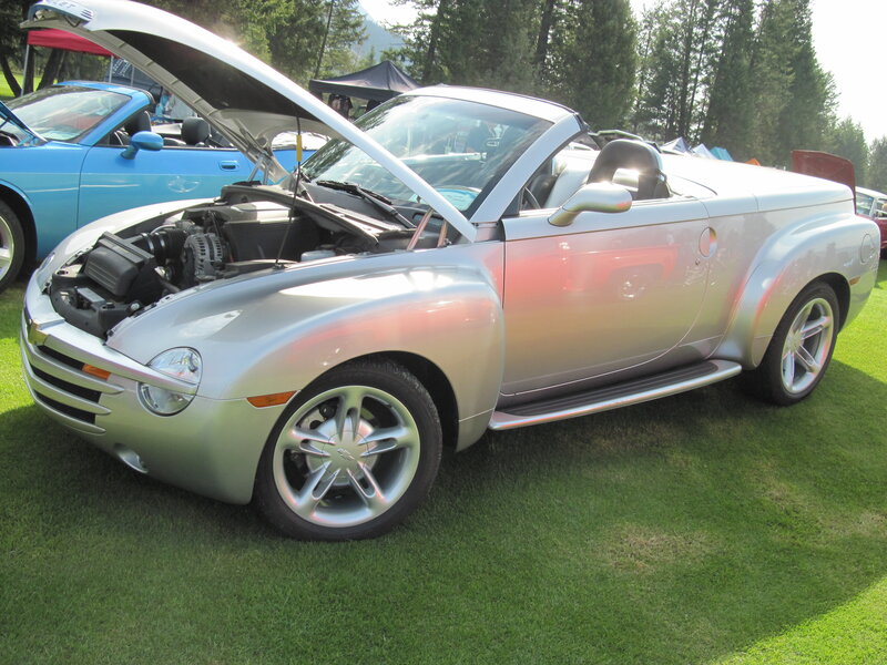 Silver Convertible Car — Outdoor