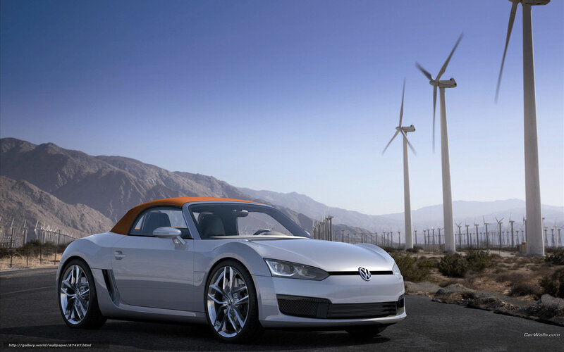Silver Convertible Car — Serene, Afternoon, 3d Render