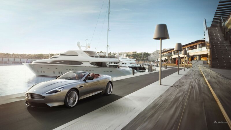 Silver Convertible Car — Serene, Afternoon, 3d Render, Yacht