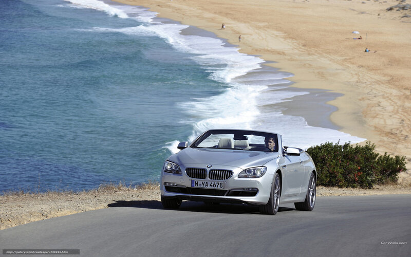 Silver Convertible Car — Serene, Afternoon, Photograph, Beach, Ocean, Road