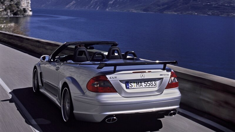 Silver Convertible Car — Serene, Afternoon, Photograph, Lake, Road