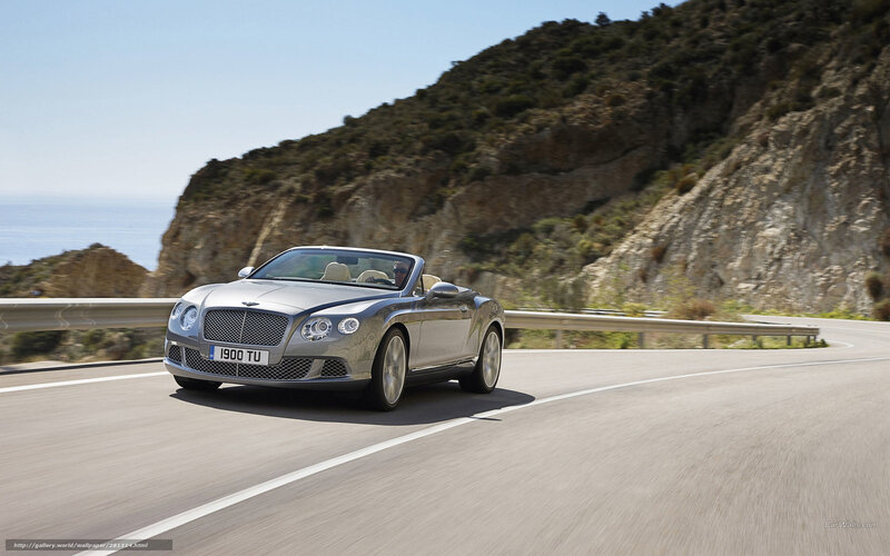 Silver Convertible Car — Serene, Afternoon, Photograph, Road, Cliff