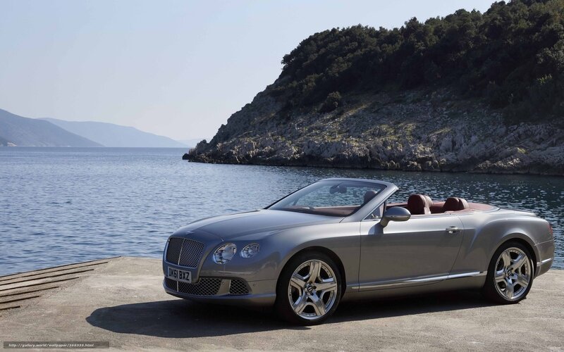 Silver Convertible Car — Serene, Afternoon, Photograph, Sea, Mountain, Dock
