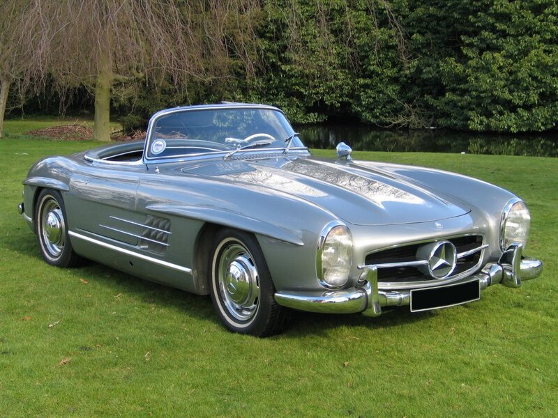 Silver Convertible Car — Serene, Afternoon, Photograph