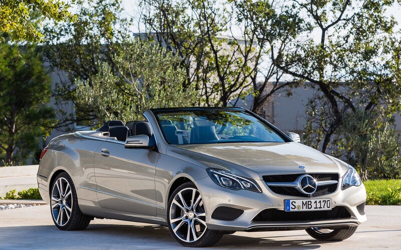 Silver Convertible Car — Serene, Afternoon, Photograph, Trees, License Plate