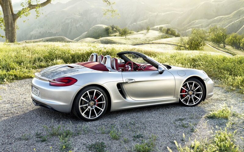 Silver Convertible Car — Serene, Morning, Photograph
